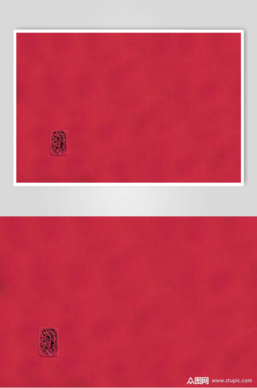 极简北京故宫建筑的红色背景高清图片