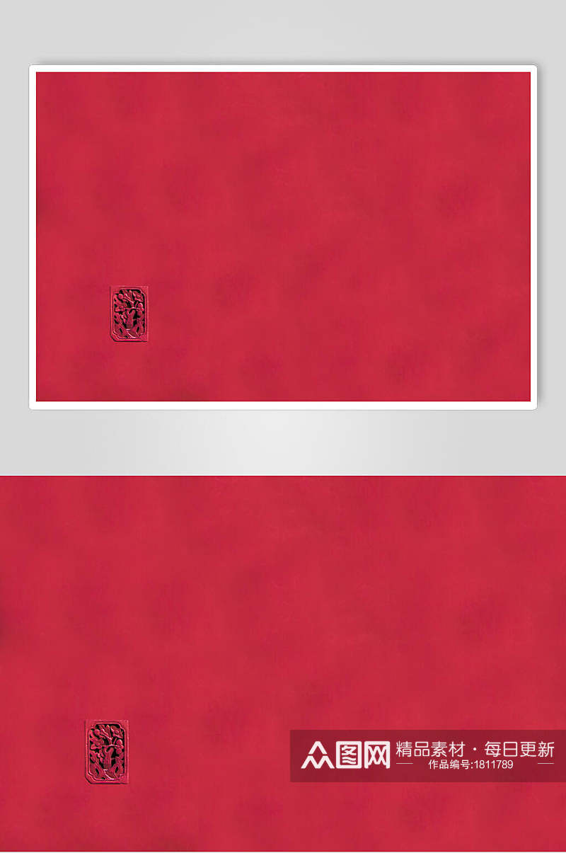 极简北京故宫建筑的红色背景高清图片素材