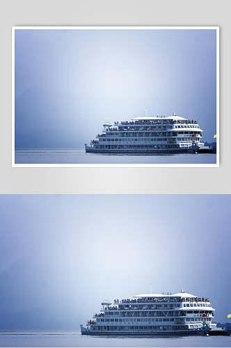 大理洱海大游船高清图片