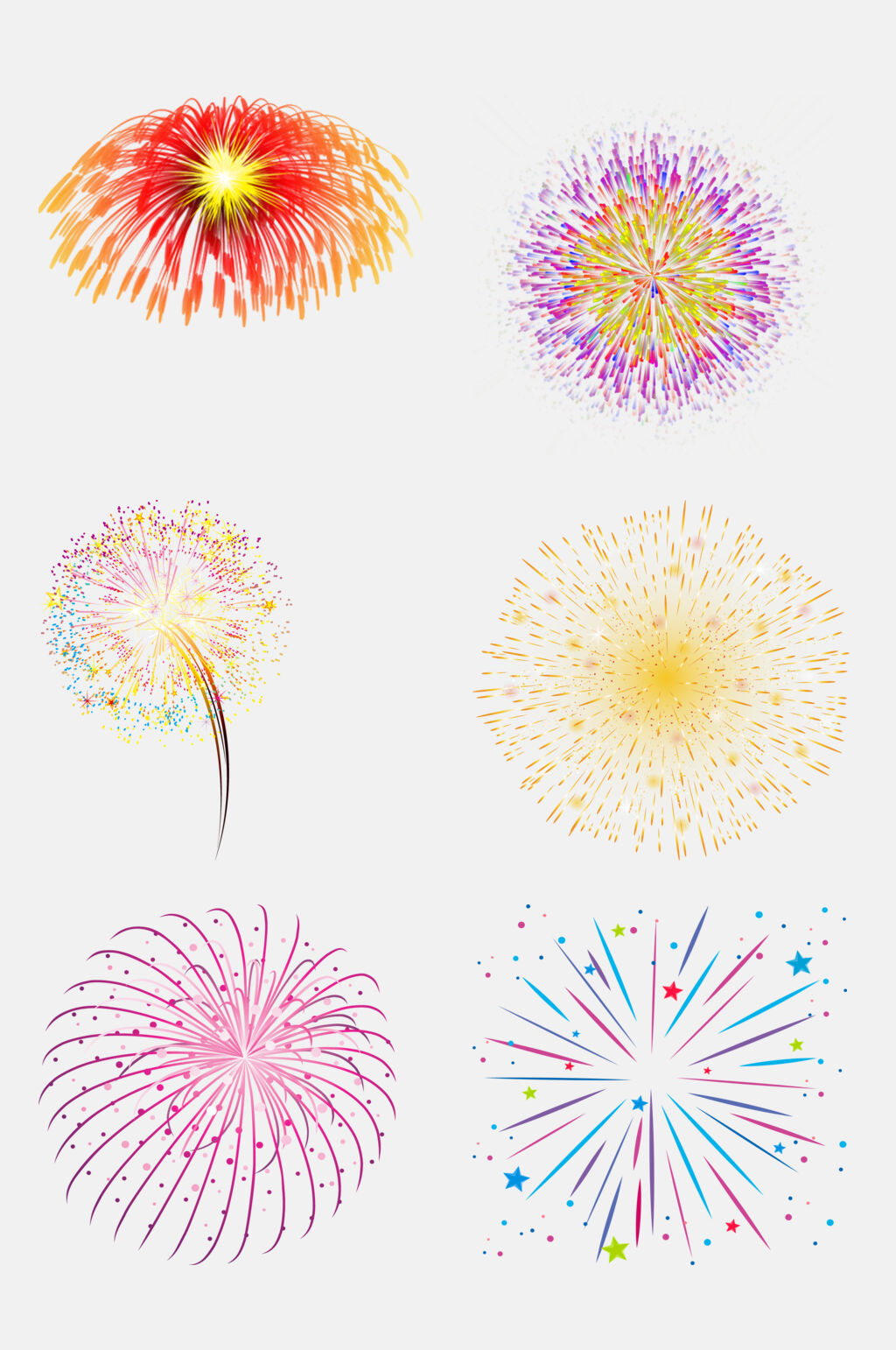 美丽烟花炮竹鞭炮免抠元素素材素材