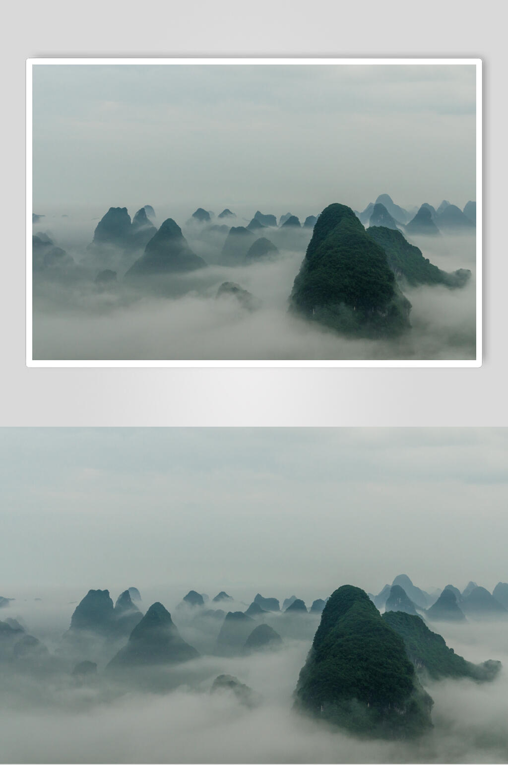 浩瀚云山云海背景摄影图片素材