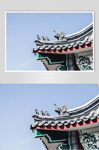 中国风古建筑景观摄影背景图片 摄影图
