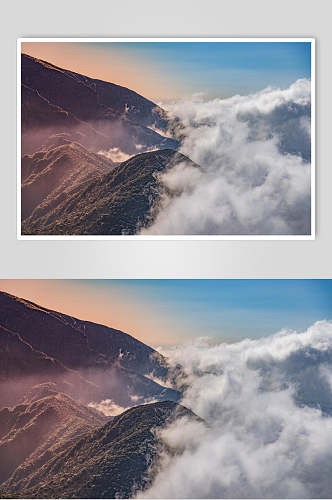 仙境云山云海摄影背景图片