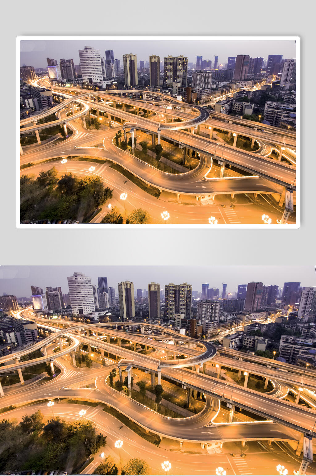 成都营门口立交桥高架桥夜景高清图片素材
