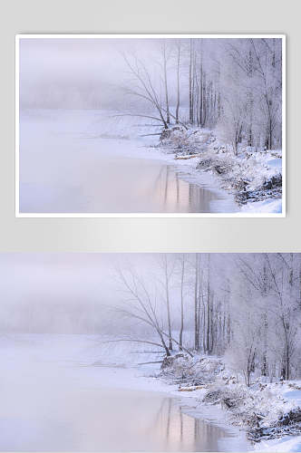 呼伦贝尔根河风光系列雪景摄影图片