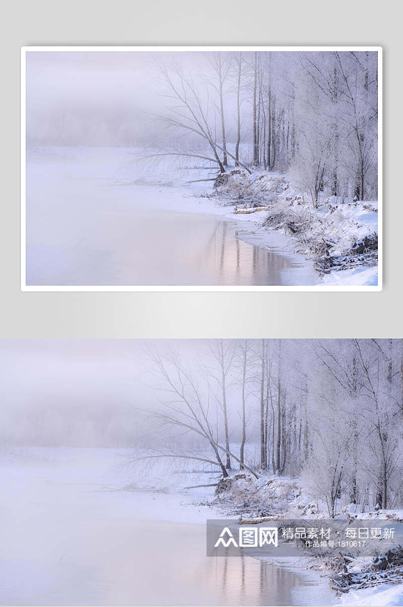 呼伦贝尔根河风光系列雪景摄影图片素材