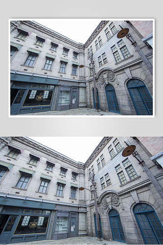 老上海影视场景老式建筑高清图片