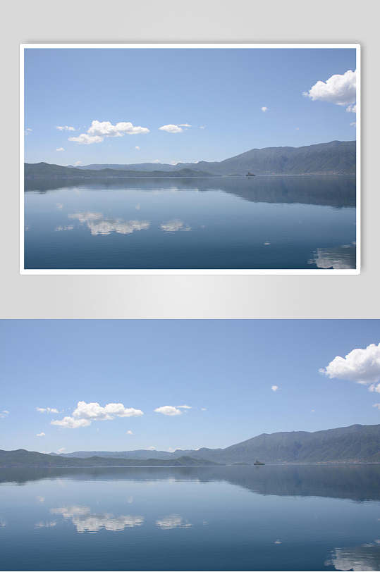 泸沽湖天空之境高清图片