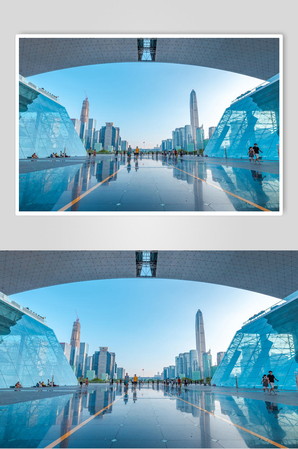 深圳市民中心滤镜高清图片