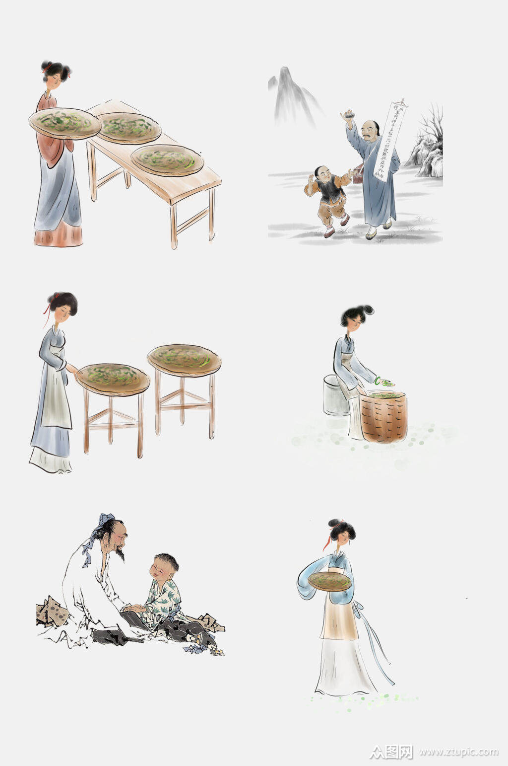 不忘古代名医采药素材免抠元素素材模板下载-编号1808914-众图网