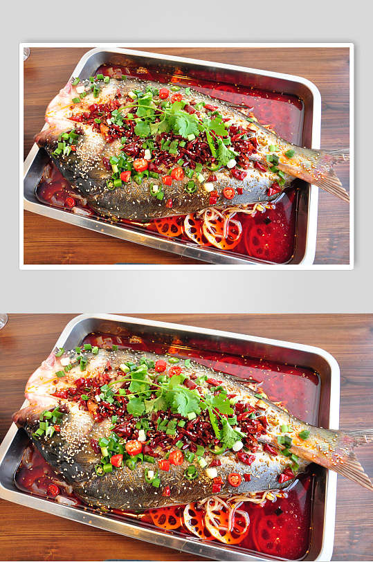 烤鱼主题摄影背景图片