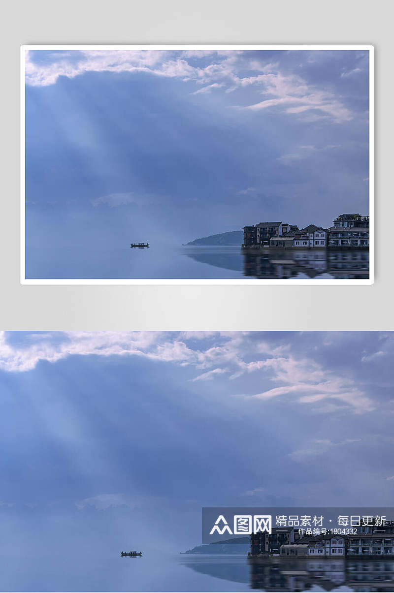 静谧的洱海美景高清图片素材