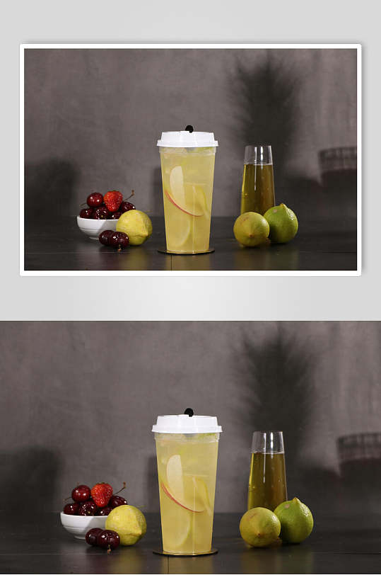 柠檬苹果水果茶高清图片