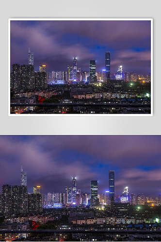 夜景深圳高清图片