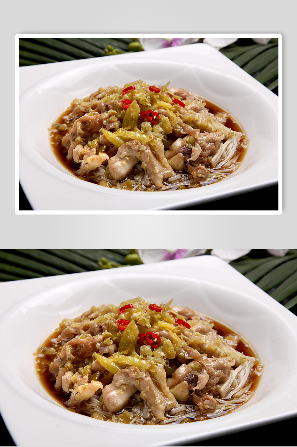 大碗蒸鸡高清图片素材