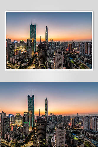 深圳城市建筑风光夜景高清图片