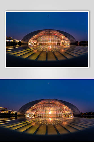北京风光艺术精致建筑灯光图片