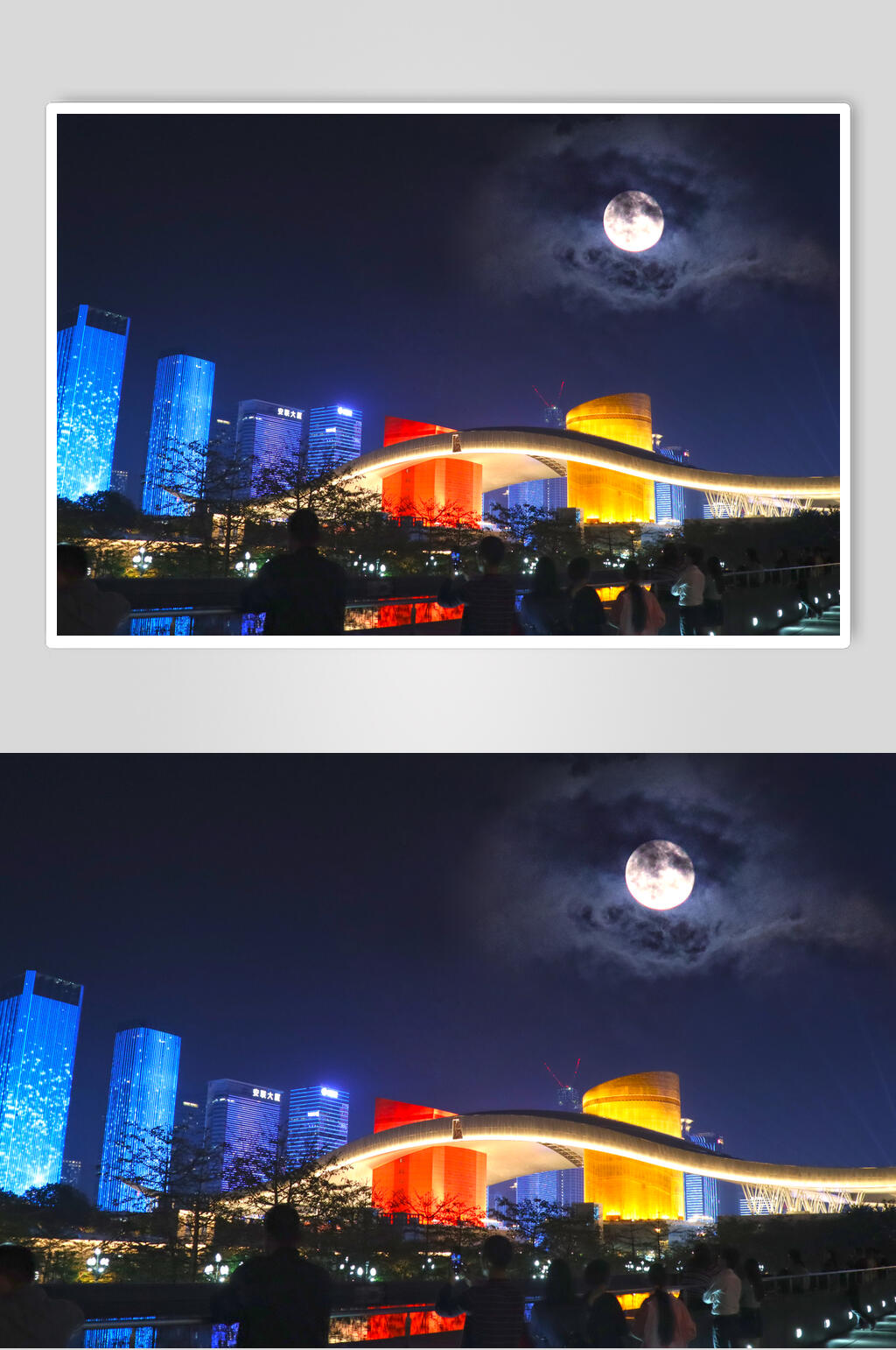 深圳灯光秀夜景摄影图片素材
