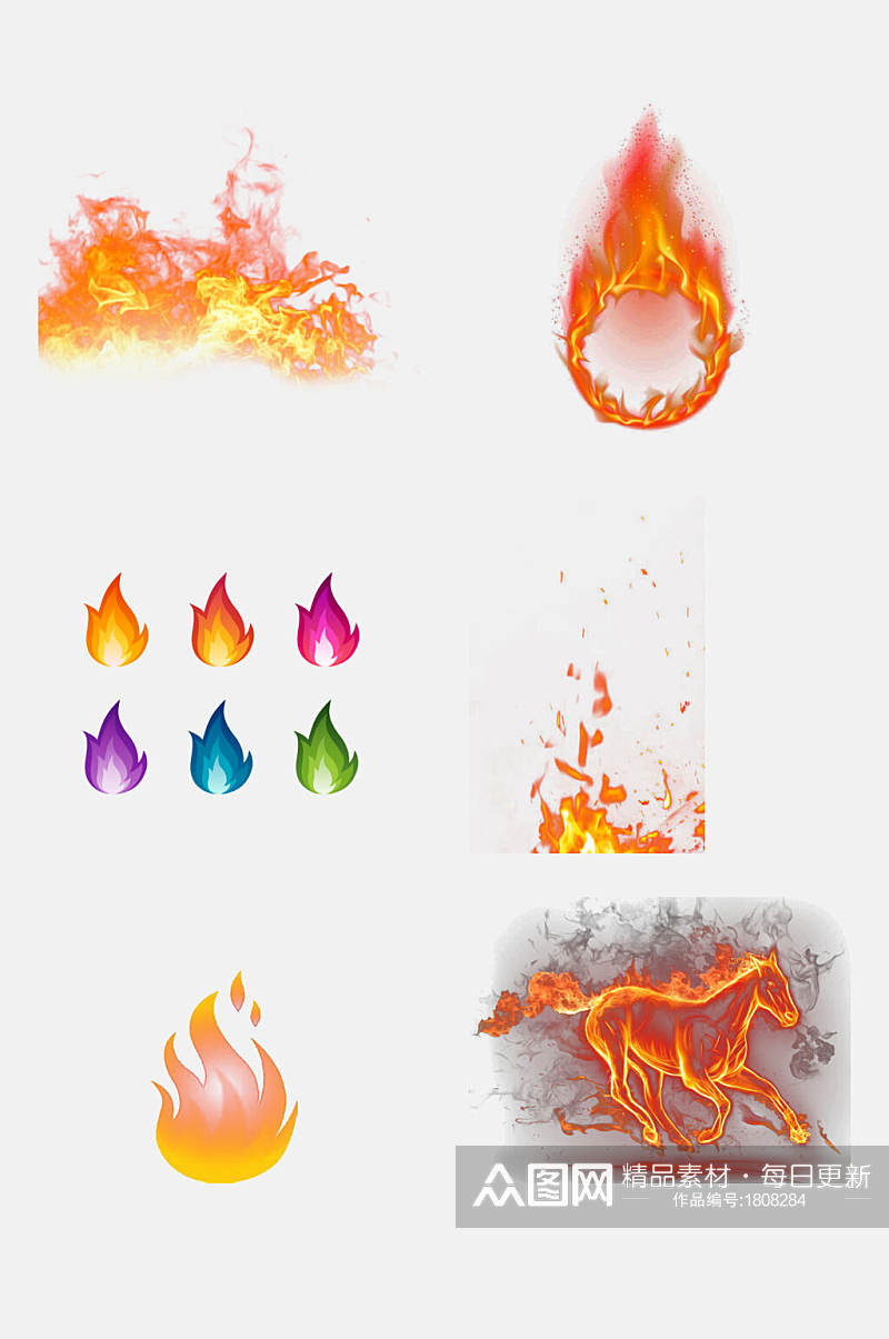 火焰火苗免抠图片元素素材素材