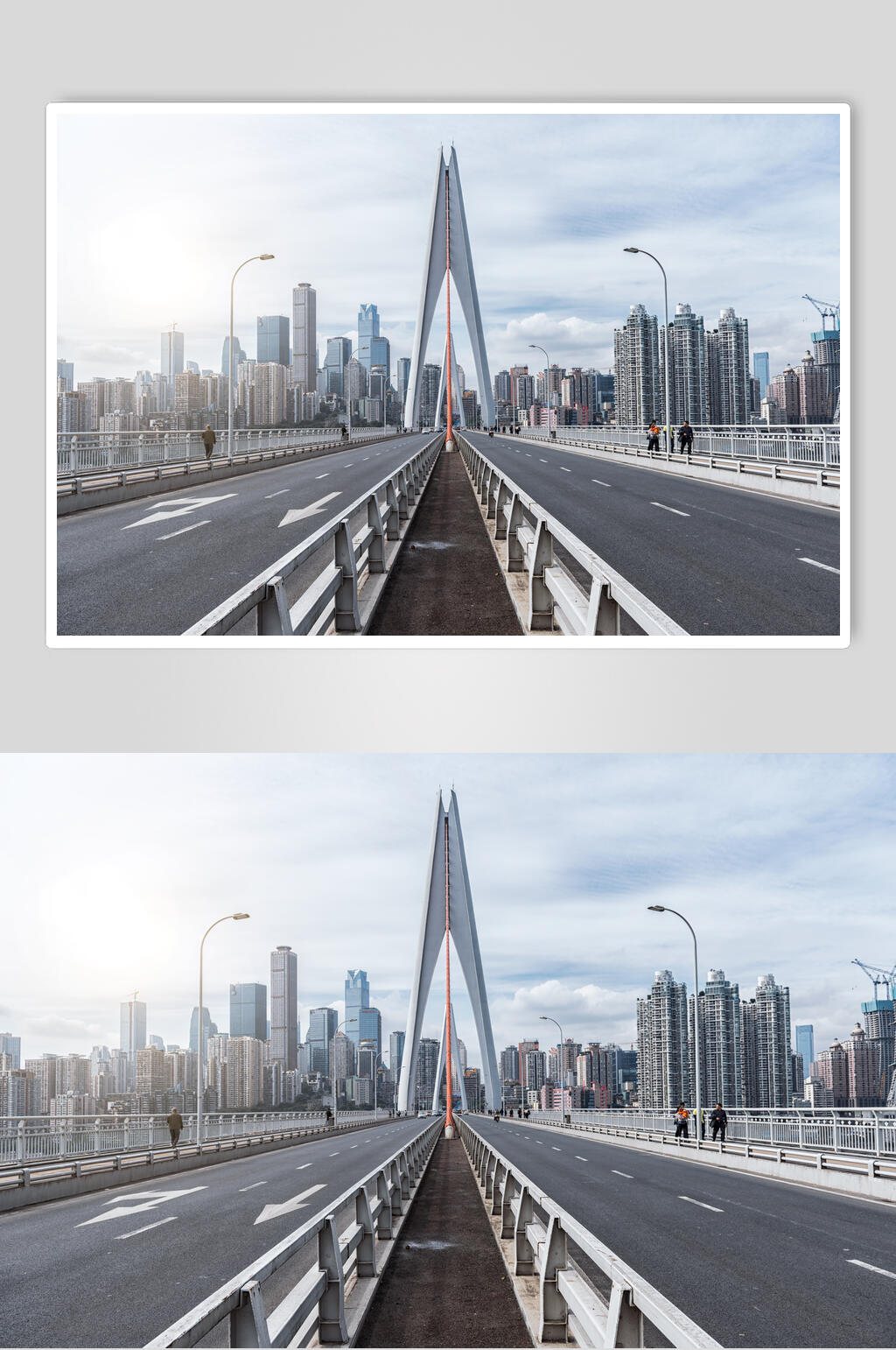 重庆城市桥上道路图片素材