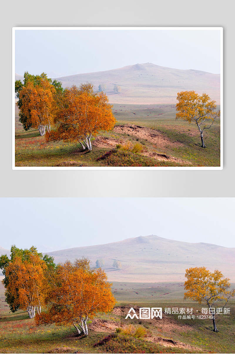 乌兰布统风景摄影背景图片素材