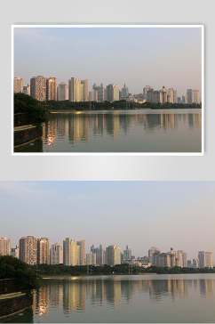 南宁湖面城市高清图片