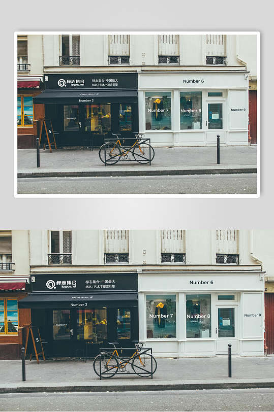 法式店鋪櫥窗戶外樣機