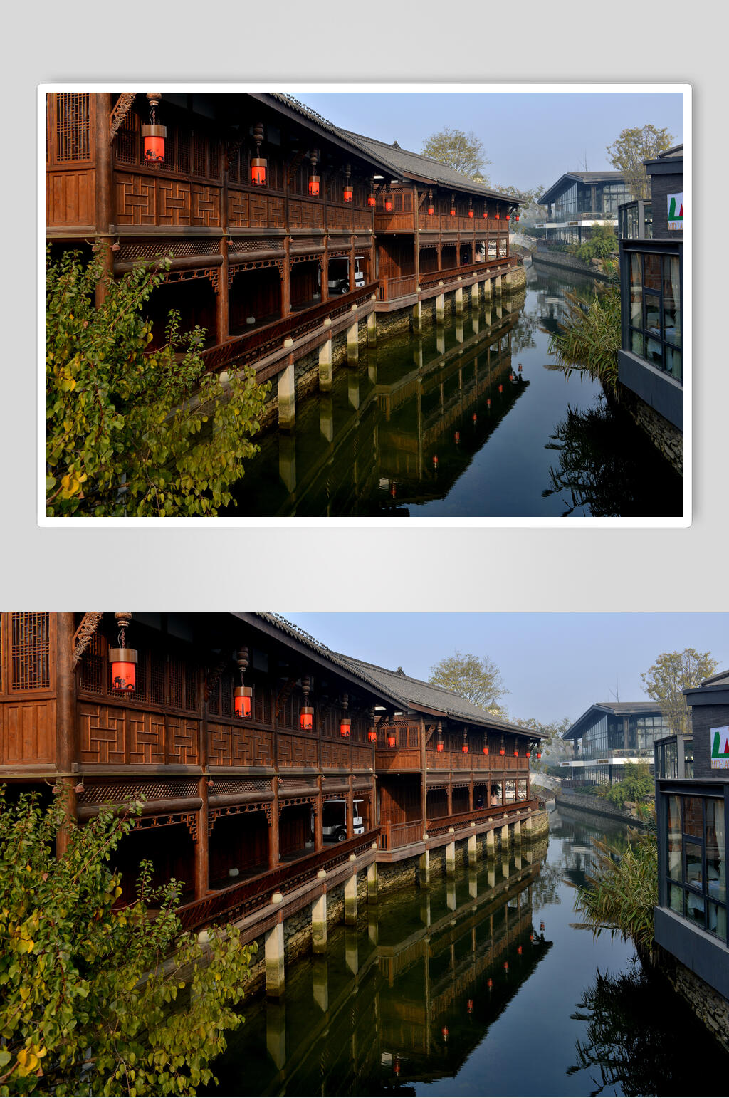 成都天府新区打造的铁像寺水街高清图片素材