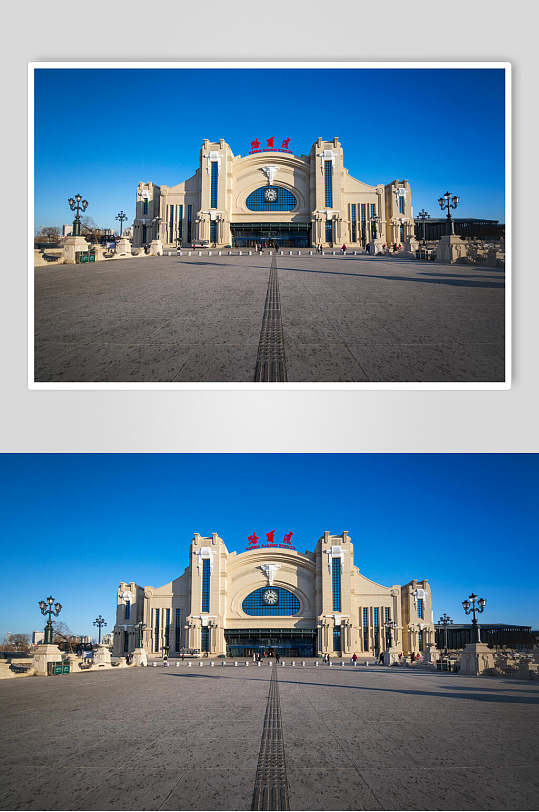 哈尔滨老火车站高清图片