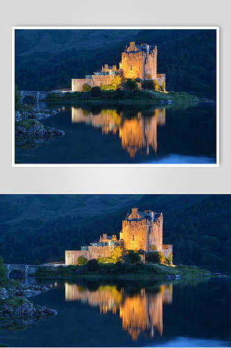 神秘欧洲城堡古堡摄影图片