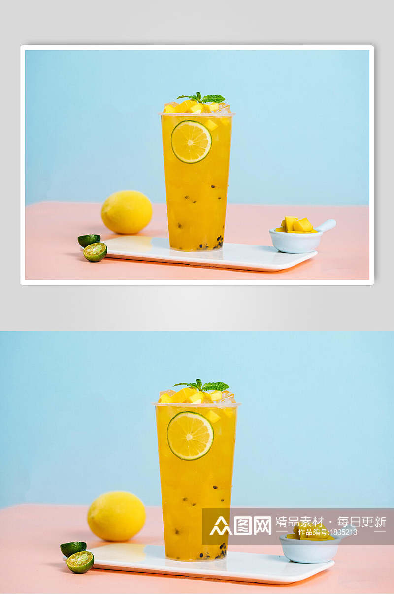 柠檬水果茶高清图片素材