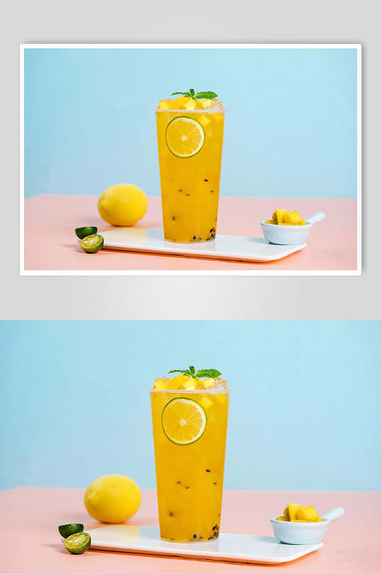 柠檬水果茶高清图片
