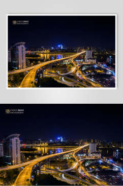重庆城市立交桥夜景图片