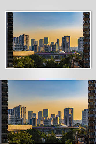深圳城市黄昏高清图片