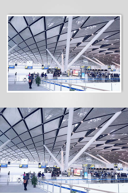 广西南宁吴圩机场入口高清图片-众图网