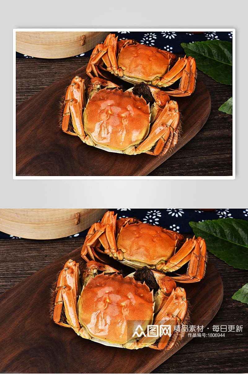 精选螃蟹大闸蟹餐饮食材图片素材