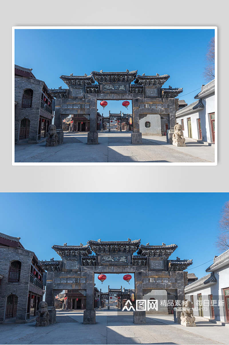 经典北京风光建筑摄影背景元素图片素材