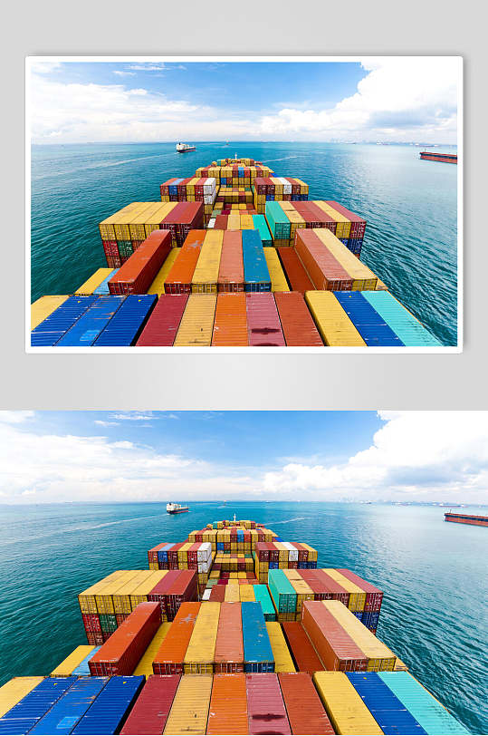 轮船货船航运集装箱图片
