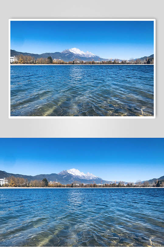丽江湖面高清图片