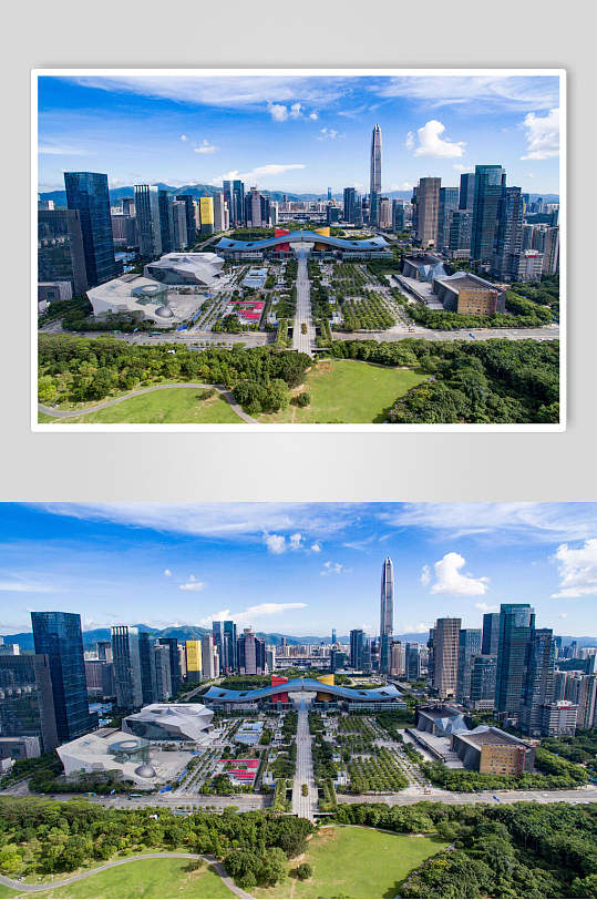 深圳市民中心大全景图片