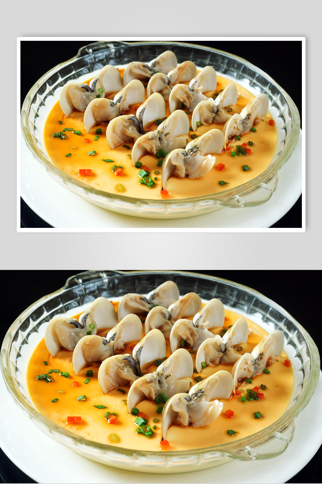 美味文蛤蒸水蛋高清图片素材