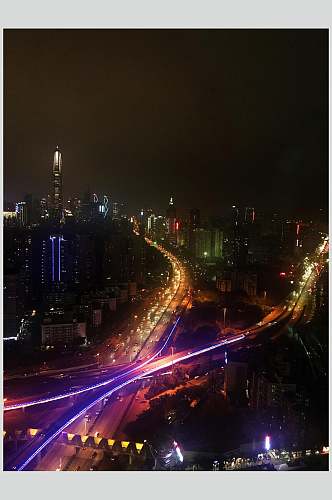 夜晚的深圳高清图片