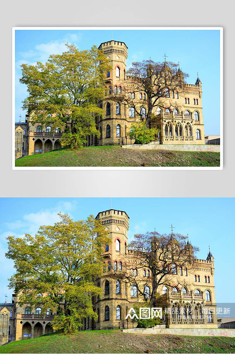 神秘欧洲城堡古堡摄影素材图片素材