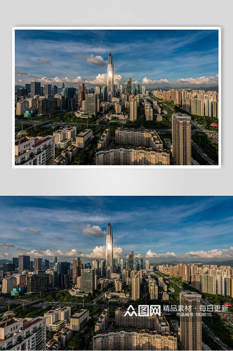 深圳城市风光建筑群图片素材