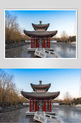 北京风光建筑亭子高清图片