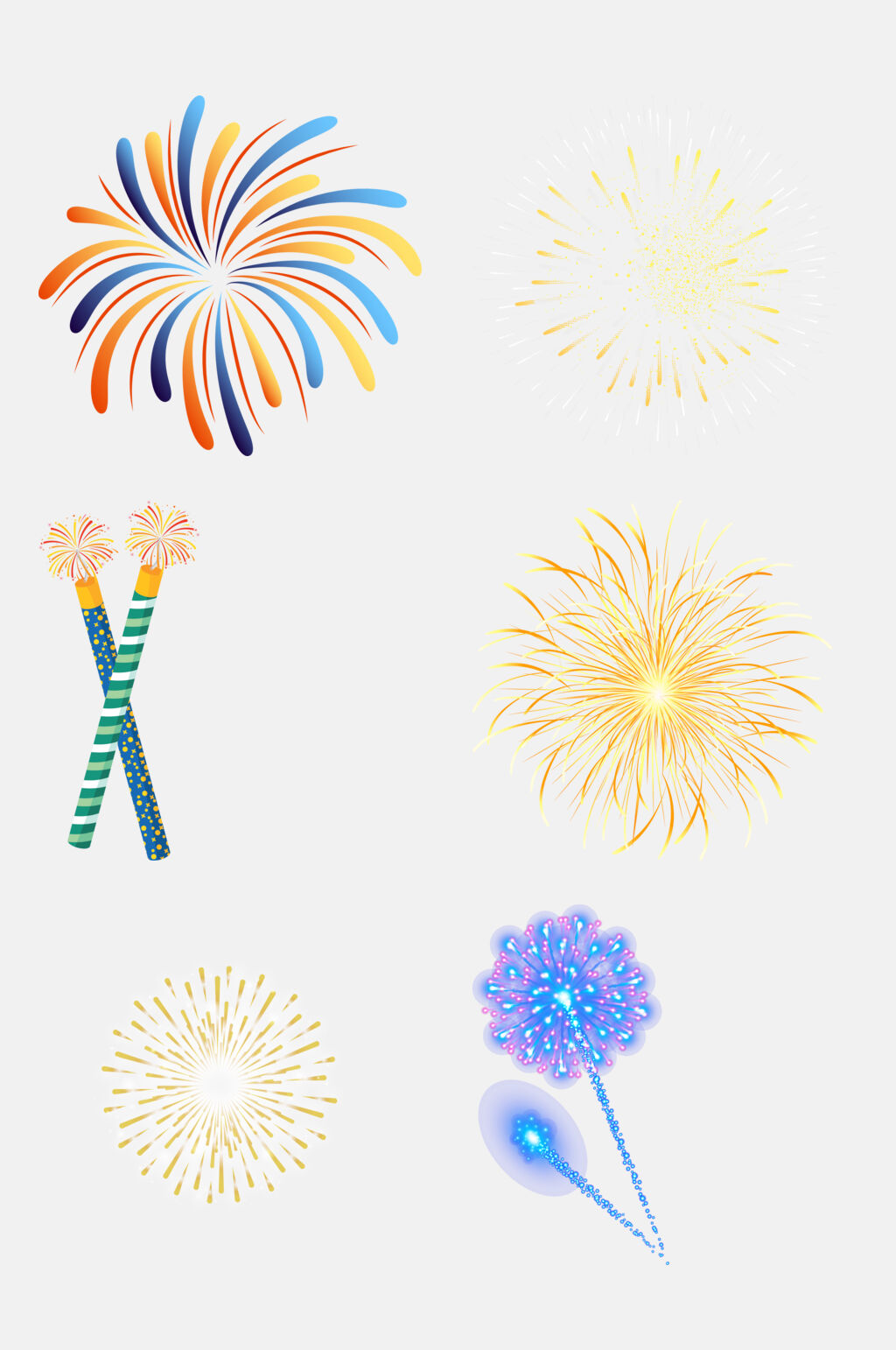 极简烟花炮竹鞭炮免抠元素素材素材
