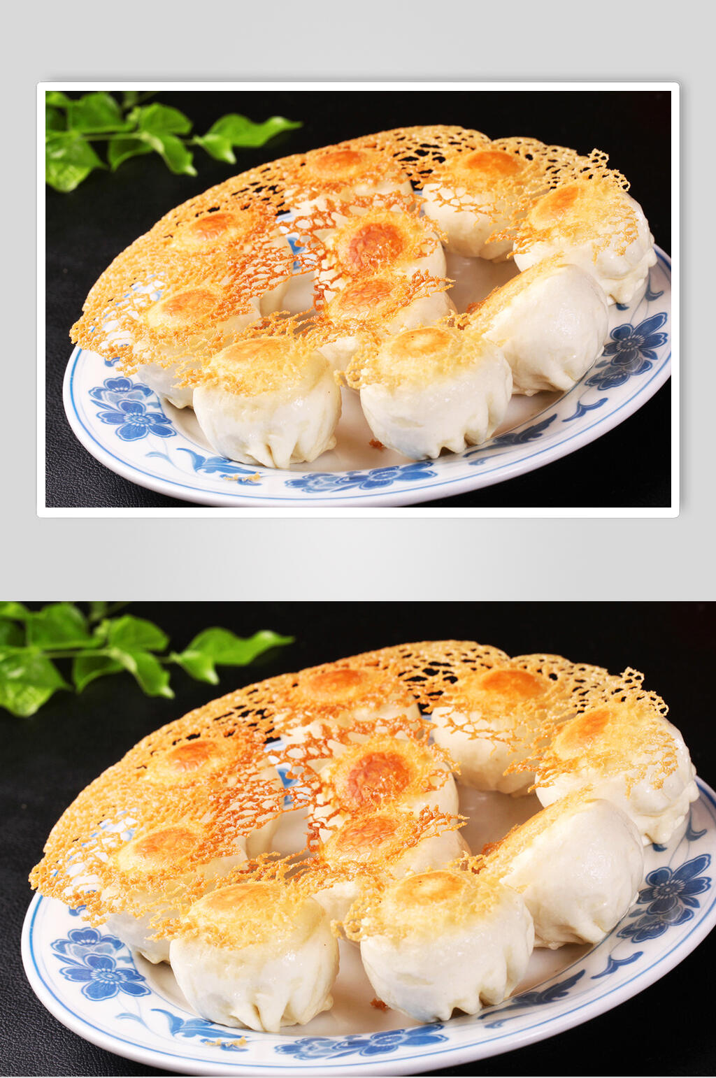 美味香煎包包子小笼包图片素材