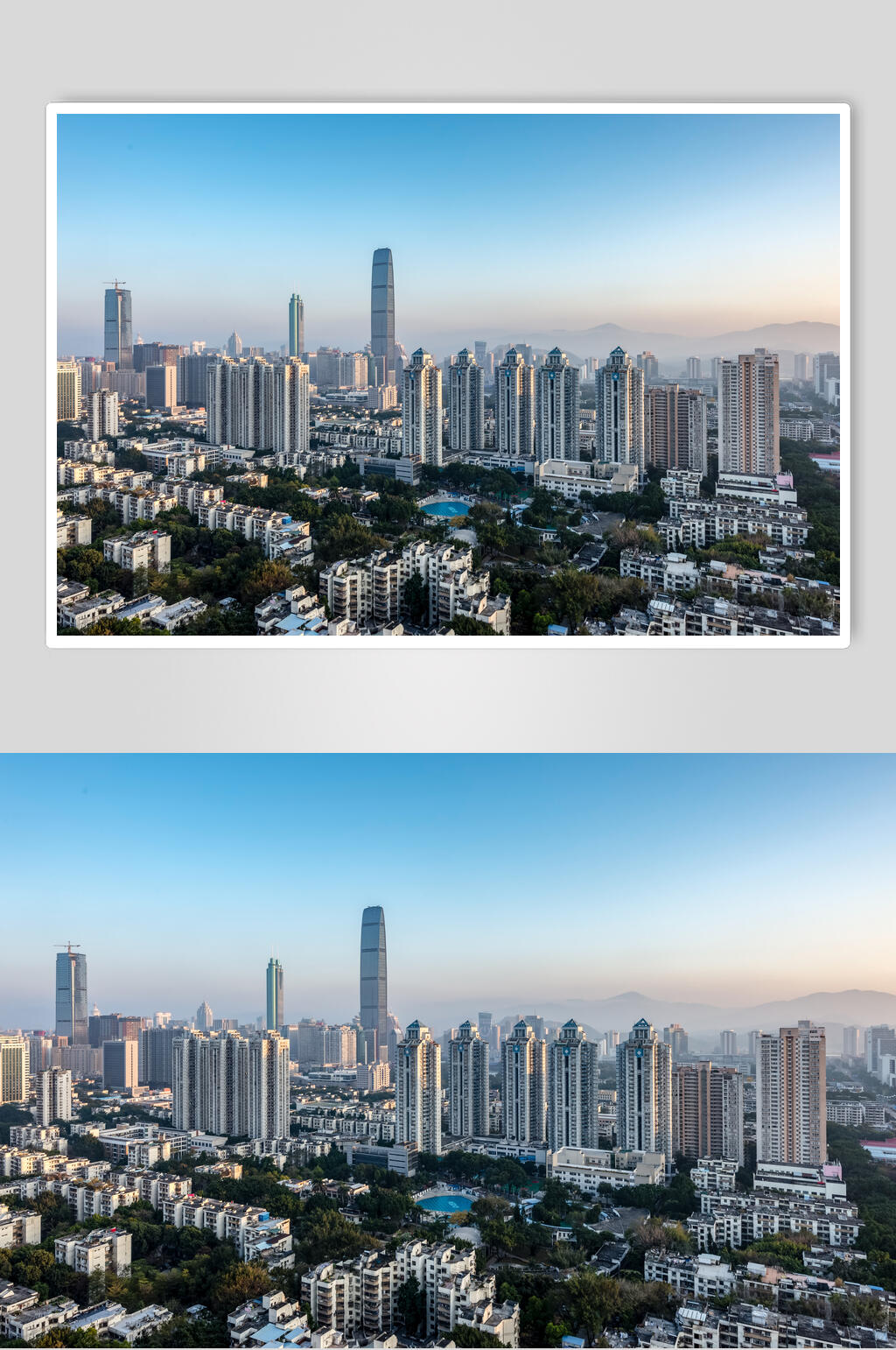 生态深圳罗湖建筑城市风光高清图片素材