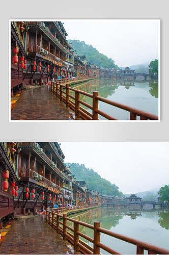 凤凰古城摄影背景素材图片