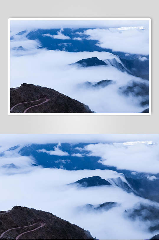 云山云海雾气缭绕高清图片